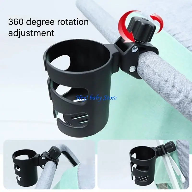 Q1FE Infant Strollers Cup Holder Drink Bottle Display Rack Secure Bottle Grip Holder Stand for Bikes Tricycles and Walkers