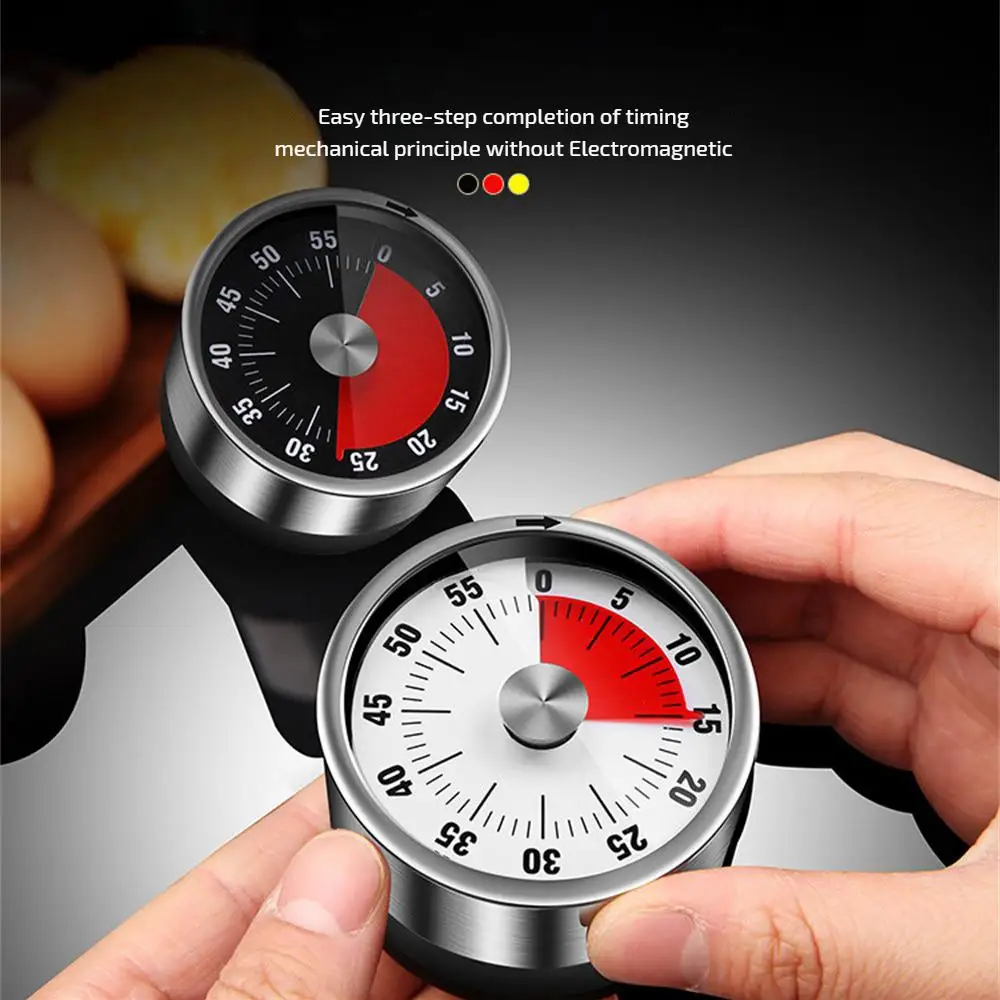 Clock Timer Eye-catching Dial Fall Resistance Preservative Durable Wholesale Timer White Magnetic Backing Kitchen Tools