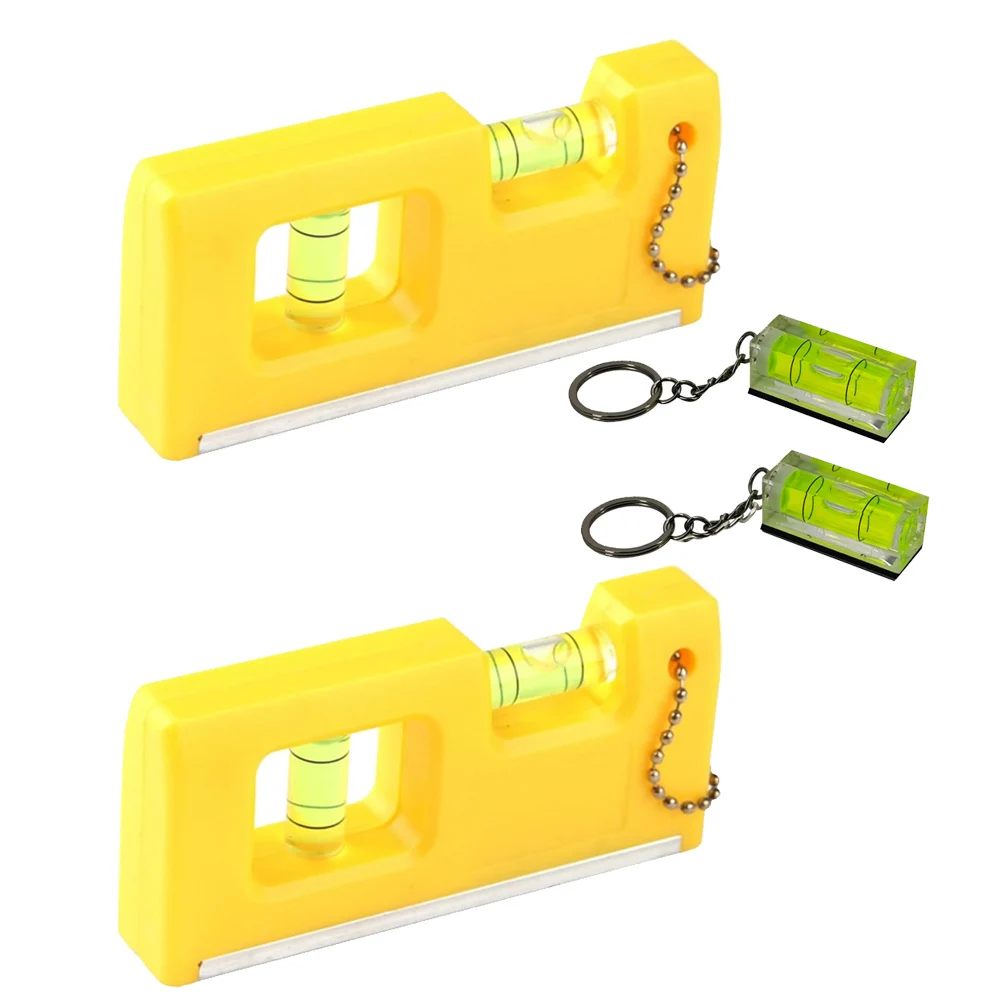 Compact Magnetic Level Gauge Set 4PCS for Indoor Projects Such as Frame Mounting Cabinet Adjustment and Wall Bracket Setup