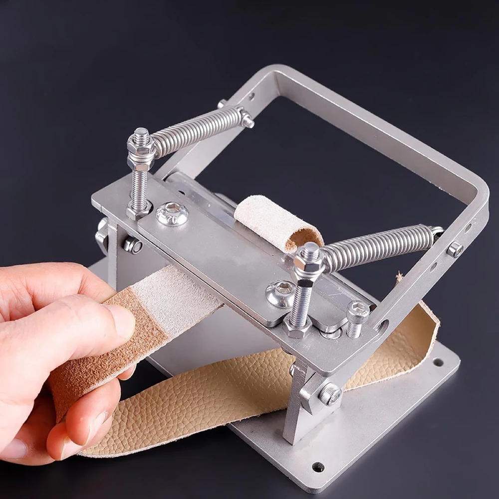 1Pc Manual Leather Splitter Leather Peeling Machine Stainless Leather Splitter for DIY Craft Leather Work Cutting Tools