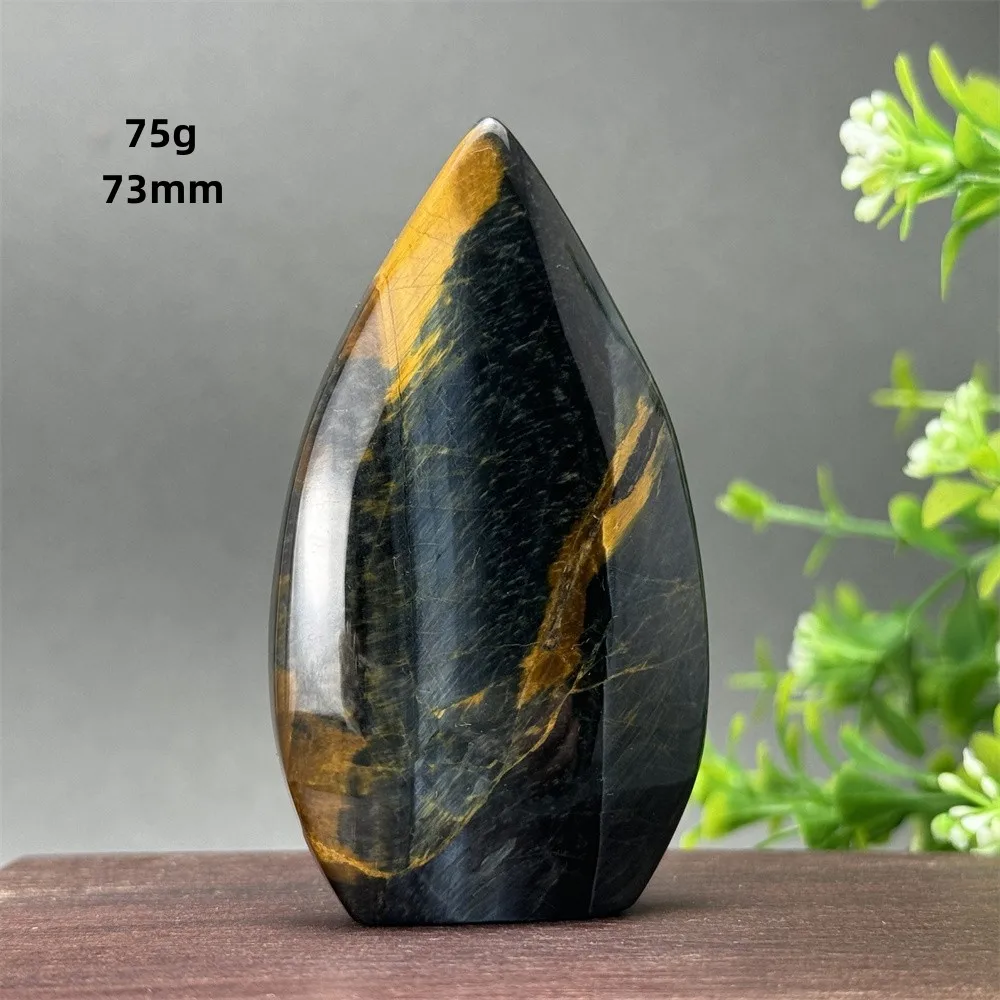 Natural High Quality Blue Tiger Eye Stone Free Form Torch Quartz Home Decoration Reiki Healing Energy Meditation Gift