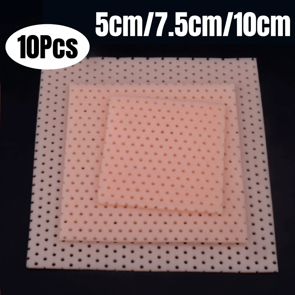 

10pcs Square Thermoplastic Nasal Splint Rhinoplasty Immobilized Trapezoidal Nose Nasal Splint Low Temperature Nose Splint Ortho