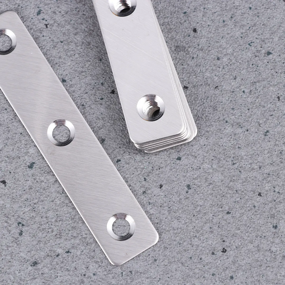 10Pcs Stainless Steel Fixed Plate L-Shape 80mmx80mm Sturdy Steel Corner Brace Angle Bracket Connector Repair Angle Bracket