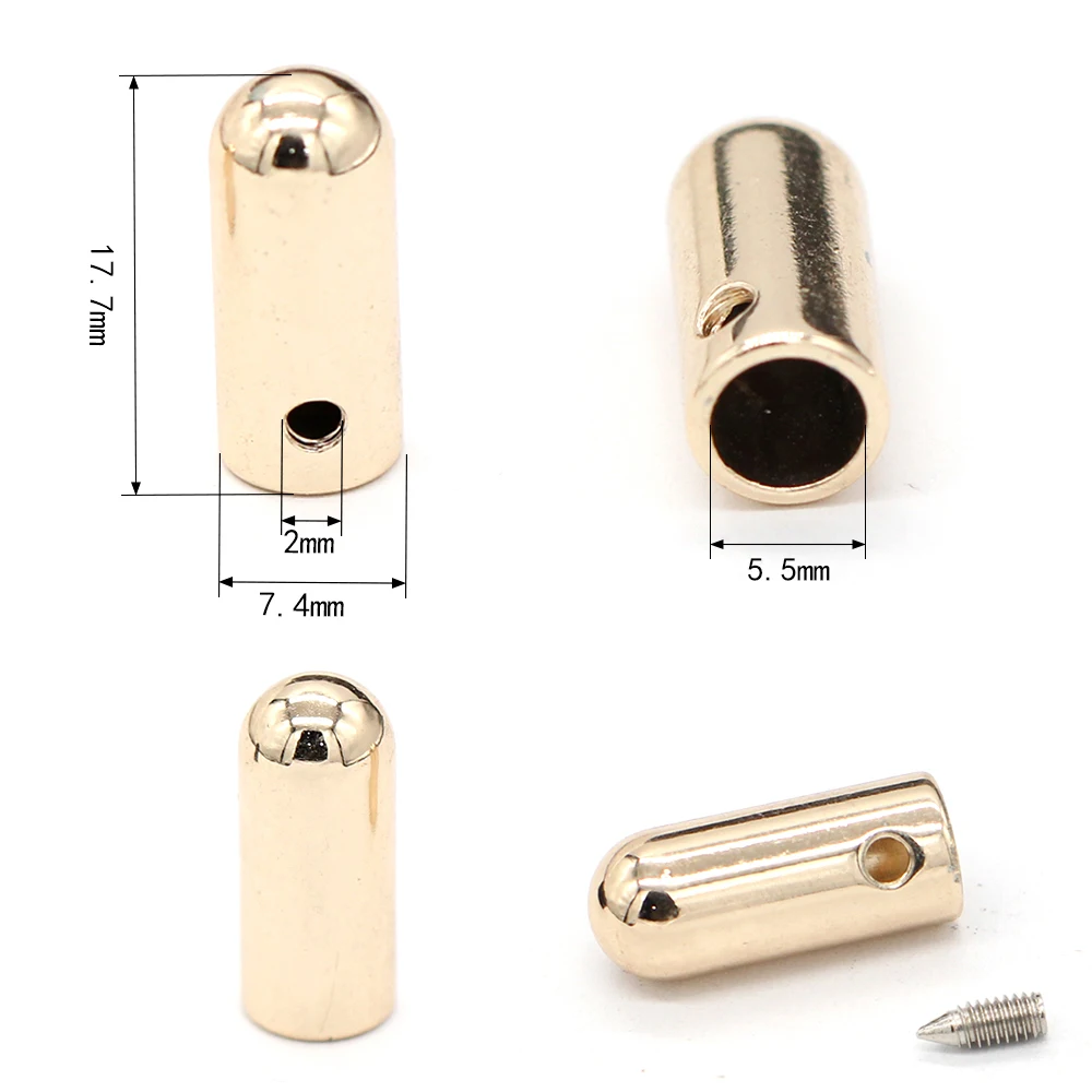 

DOTOLLE 150Pcs Gold Cord Ends with Screws