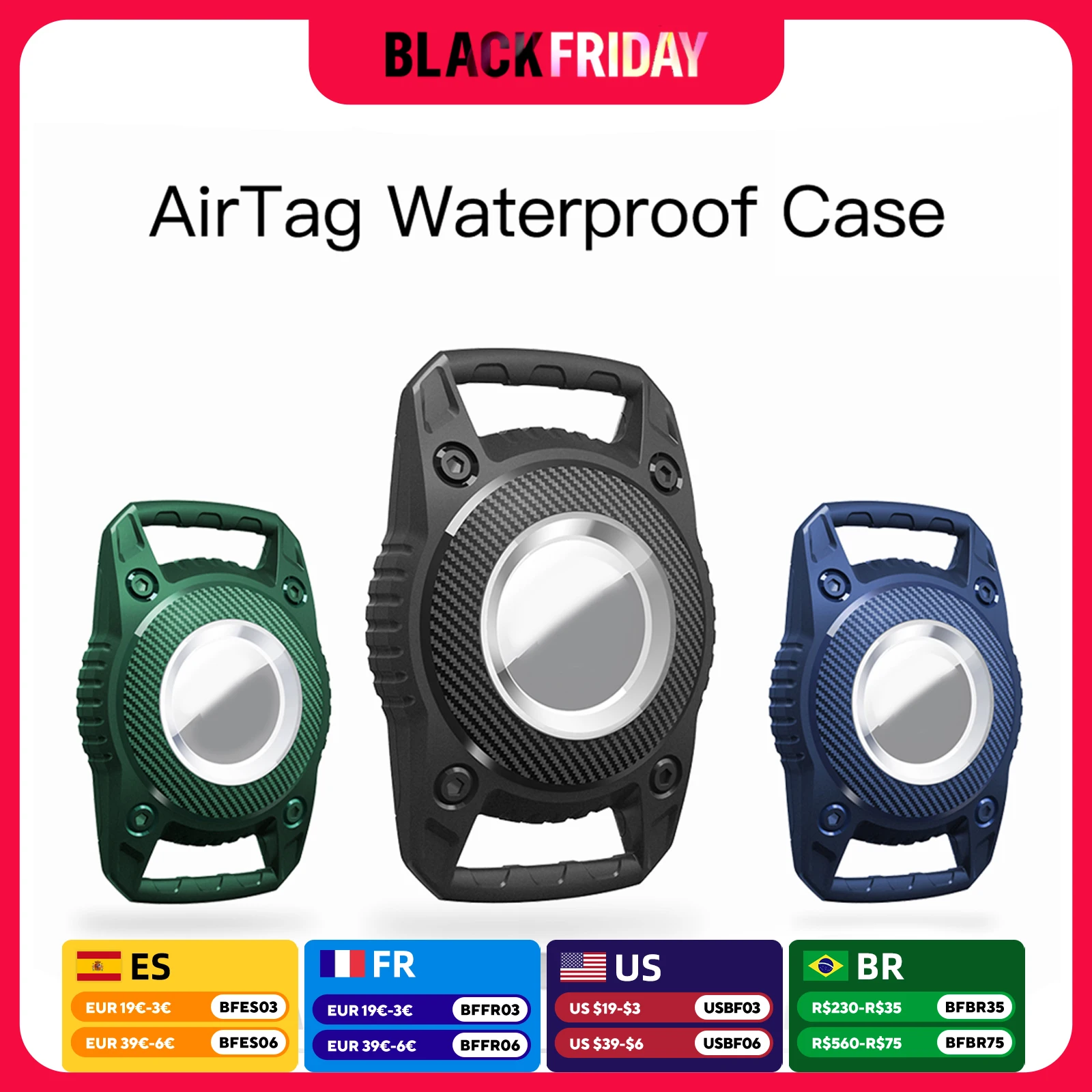 Case for Apple AirTag Dog Cat Collar Key Tracker Pet Locator Protective Case for Air Tag Waterproof Shell Accessories