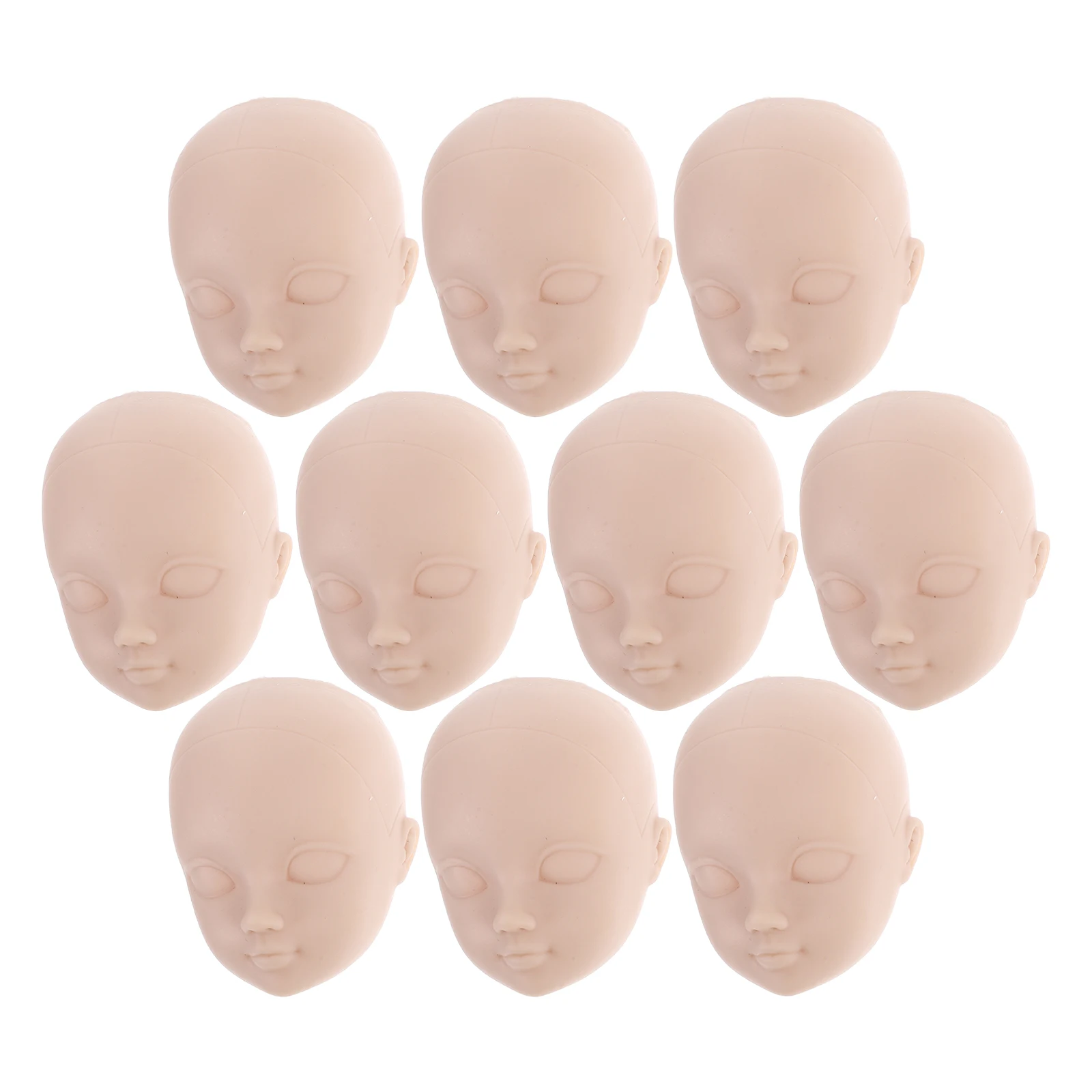 

Head Pcs Craft Making Accessories Perfect for Makeup Practice Replacing Heads Practice Head For Makeup Great Gift