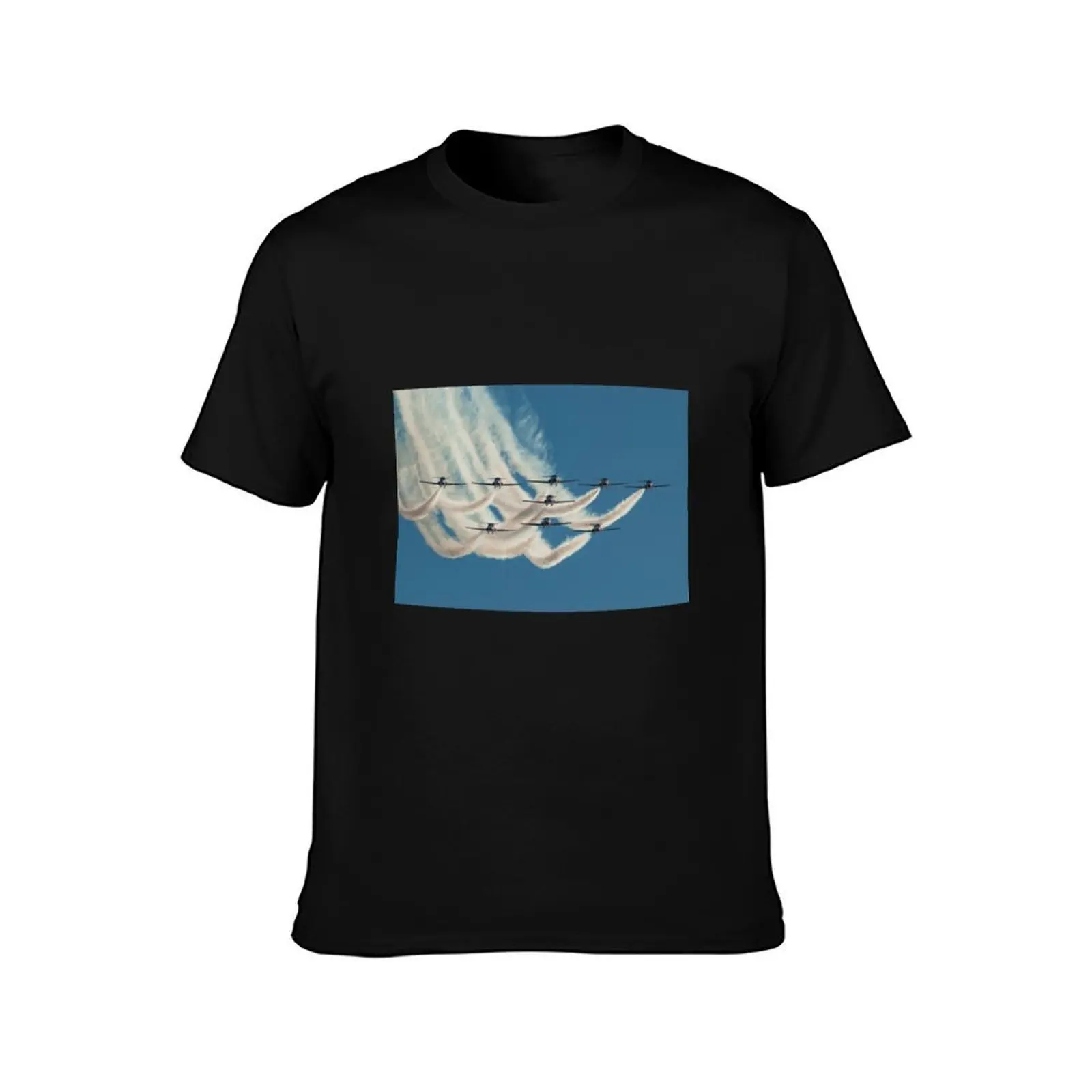 The Canadian Forces Snowbirds T-Shirt, Summer Casual Cotton Tee, Oversized Streetwear Tops, Vintage Graphic Print, 100% Cotton