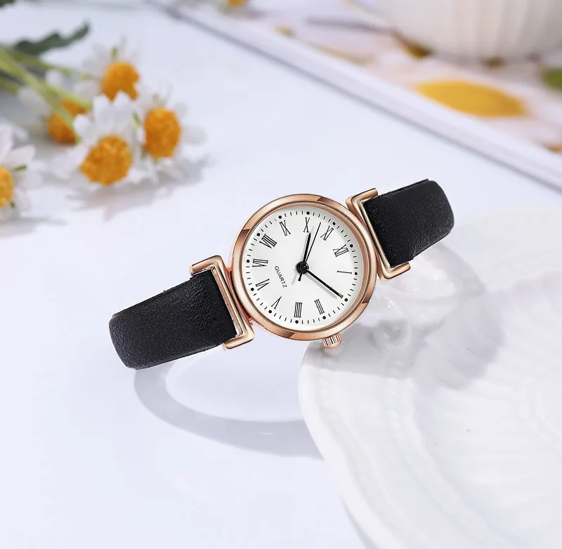 Montre à quartz mentaires orielle haut de gamme pour femme, montre pour étudiant simple, compacte et exquise