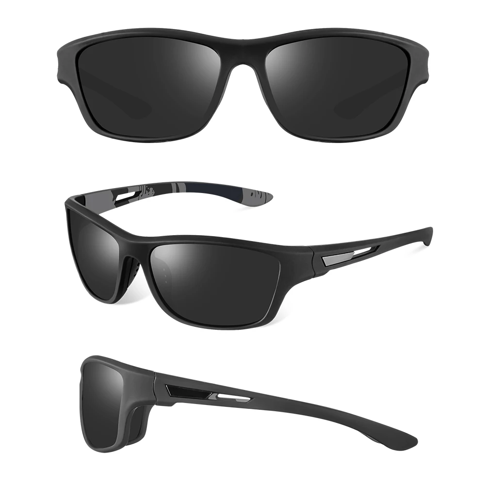 CRIXALIS Fashion rettangolo occhiali da sole polarizzati uomo outdoor ciclismo occhiali da sole uomo Sport pesca viaggi arrampicata Shades UV400