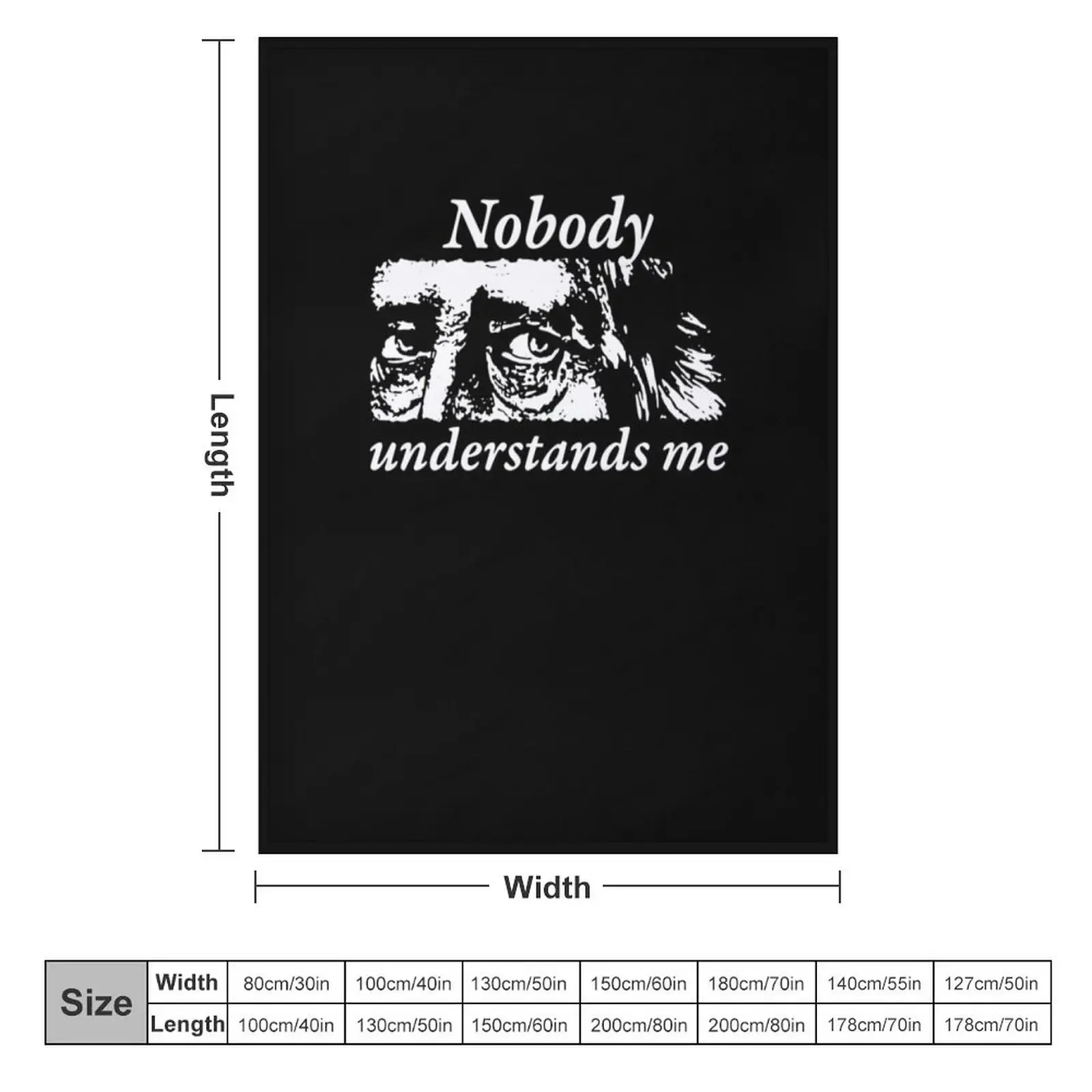 Sad Hegel - nobody understands me - Philosophy gift Throw Blanket Sofa Throw Sofa Quilt blankets ands Tourist Blankets