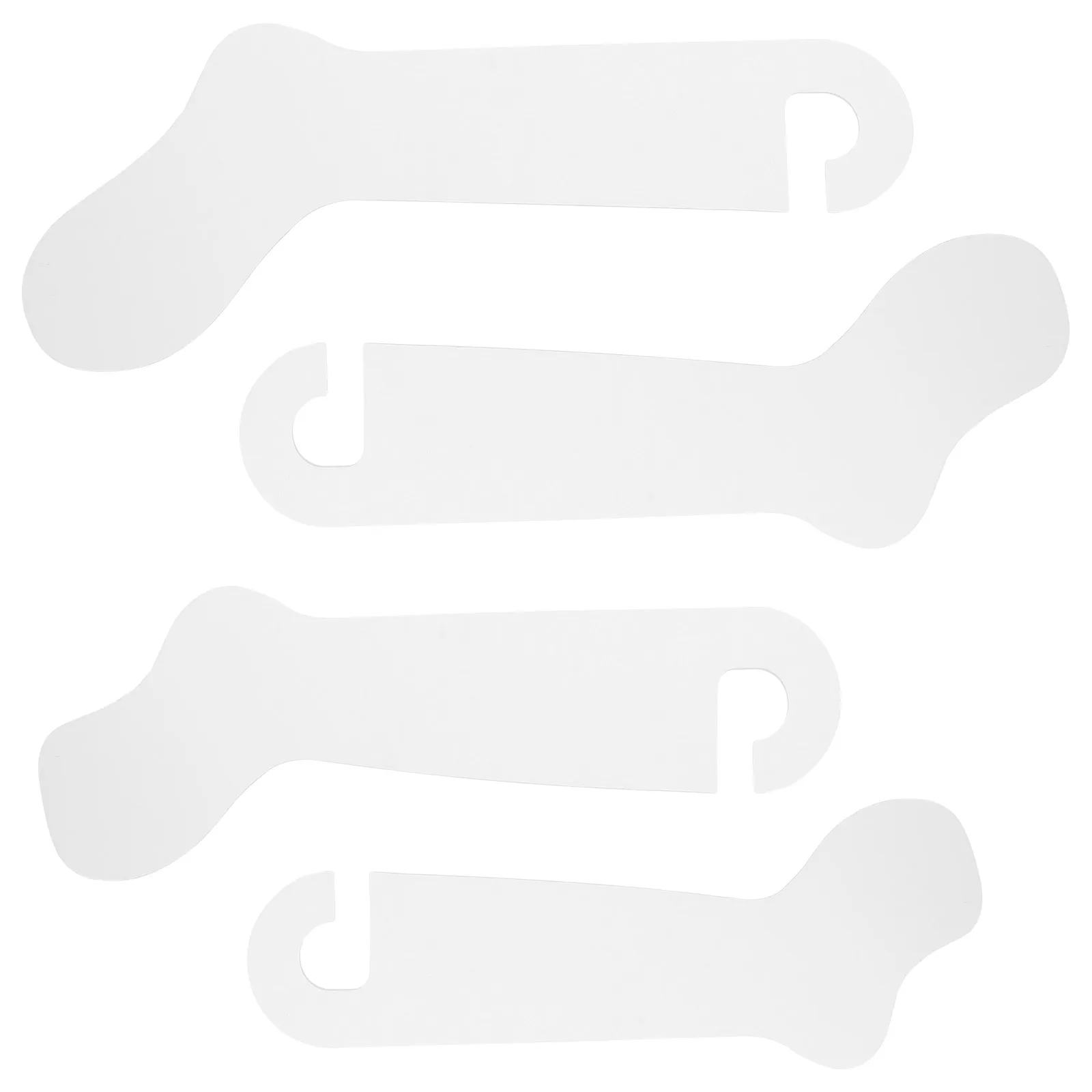

4pcs Socks Display Board White Hanger Hanging Retail Holders for Child Size Sock Template Organizing Liners Panel Frame