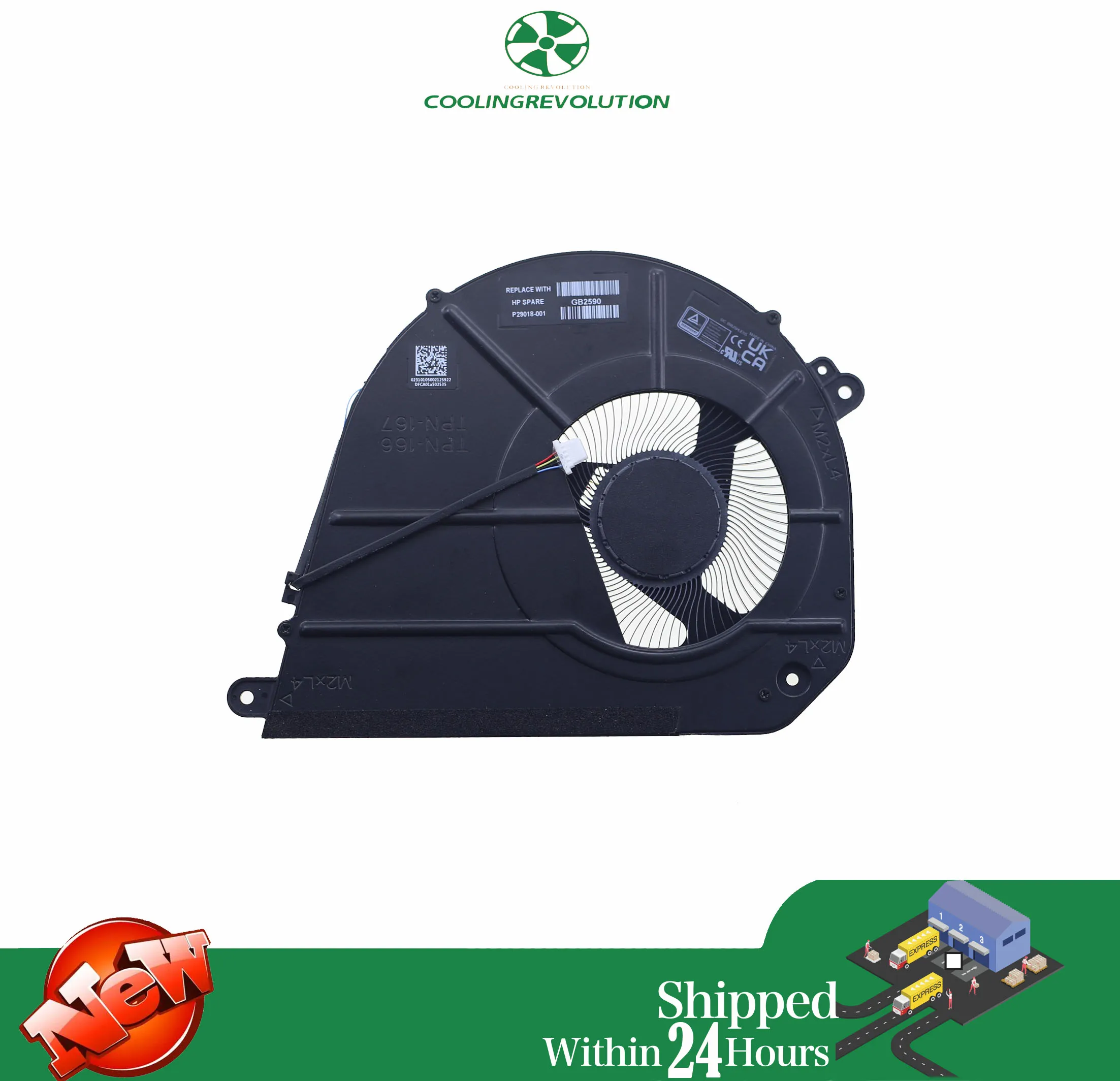 

Вентилятор охлаждения процессора ноутбука DC5V для HP OmniBook X Flip 2-IN-1 16 16-A 16-AS 16-AR 16-AR0013DX TPN-166 TPN-167 P29018-001 F24249