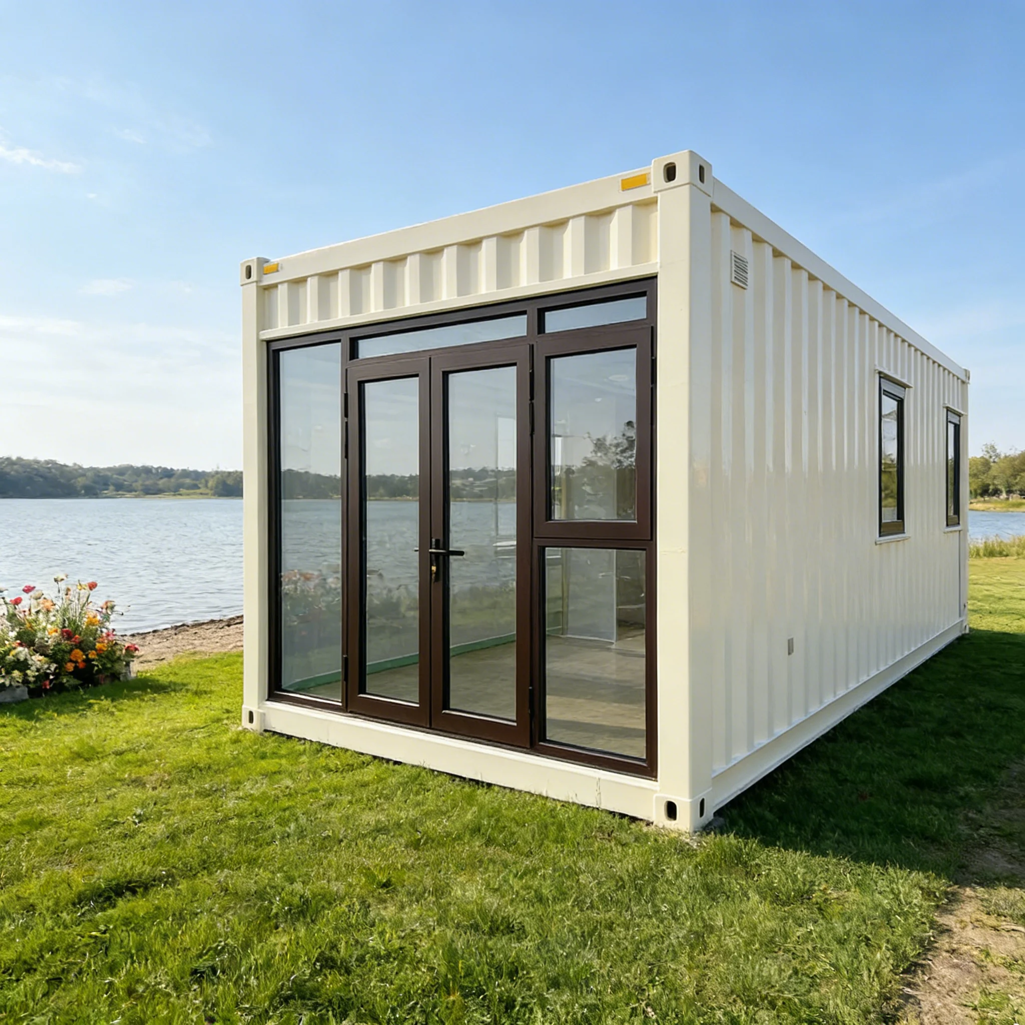 Mobile 20ft Folding House Quick Setup Prefabricated Container Home Insulated Waterproof Modular Cabin For Guest Room Or Office