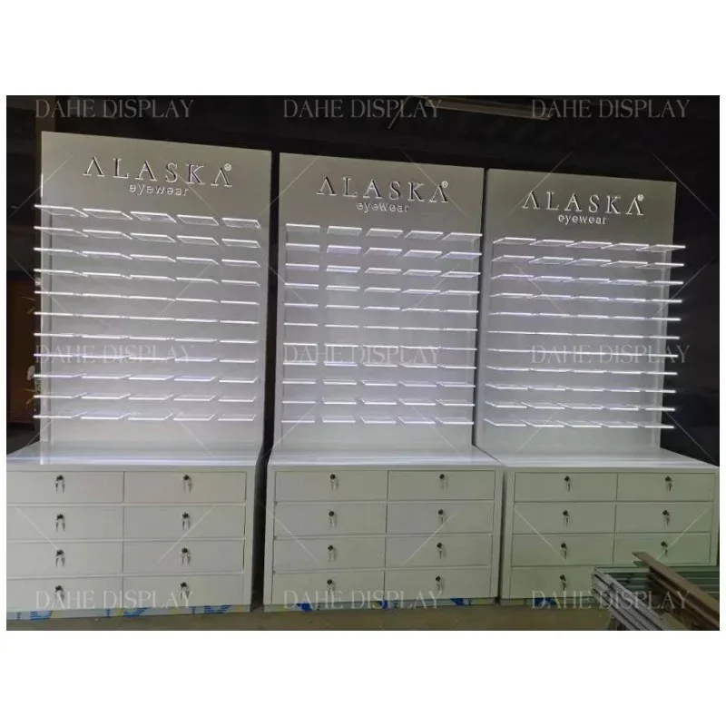 

Мебель для оптики на заказ: витрины для очков, шкафы для оптических магазинов, светящиеся акриловые полки, демонстрационные стенды для оптики