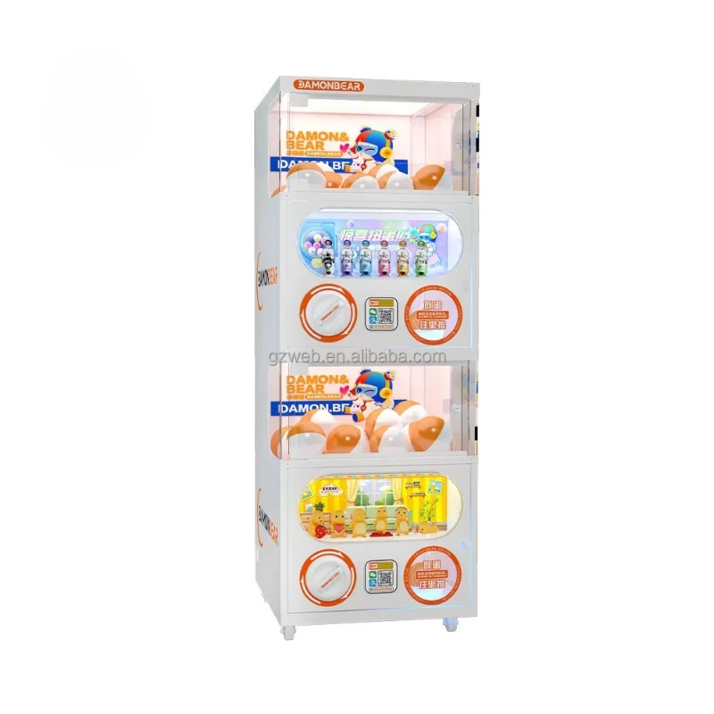 

Gashapon Toy Vending Source Manufacturer-WANGERBAO Customs Gacha with Bill Acceptor Gachapon Twisted Egg