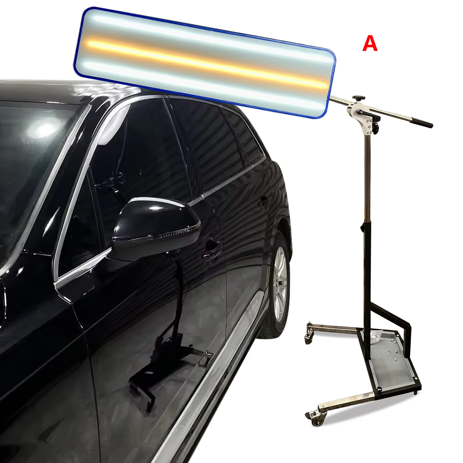 Heavy Duty PDR Light Car Paintless Dent Repair Lamp With Adjustable Holder, Reflector Board Dent Removal Tools, 93*26cm Large