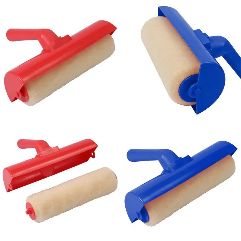 1Pcs With Shield Roller And Shield Ceiling Paint Rollers No Drip Roller Splatter-Free Paint Brush 9 Inch Ceiling Paint Roller