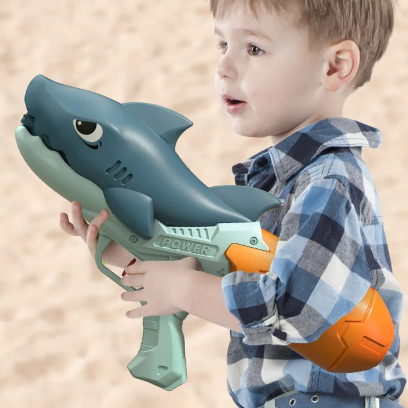 Kids Unicorn Water Gun Toys Dinosaurs Ducks Sharks High Pressure Water Guns Beach Outdoor Water Rifle Fight Toy Playing Watergun