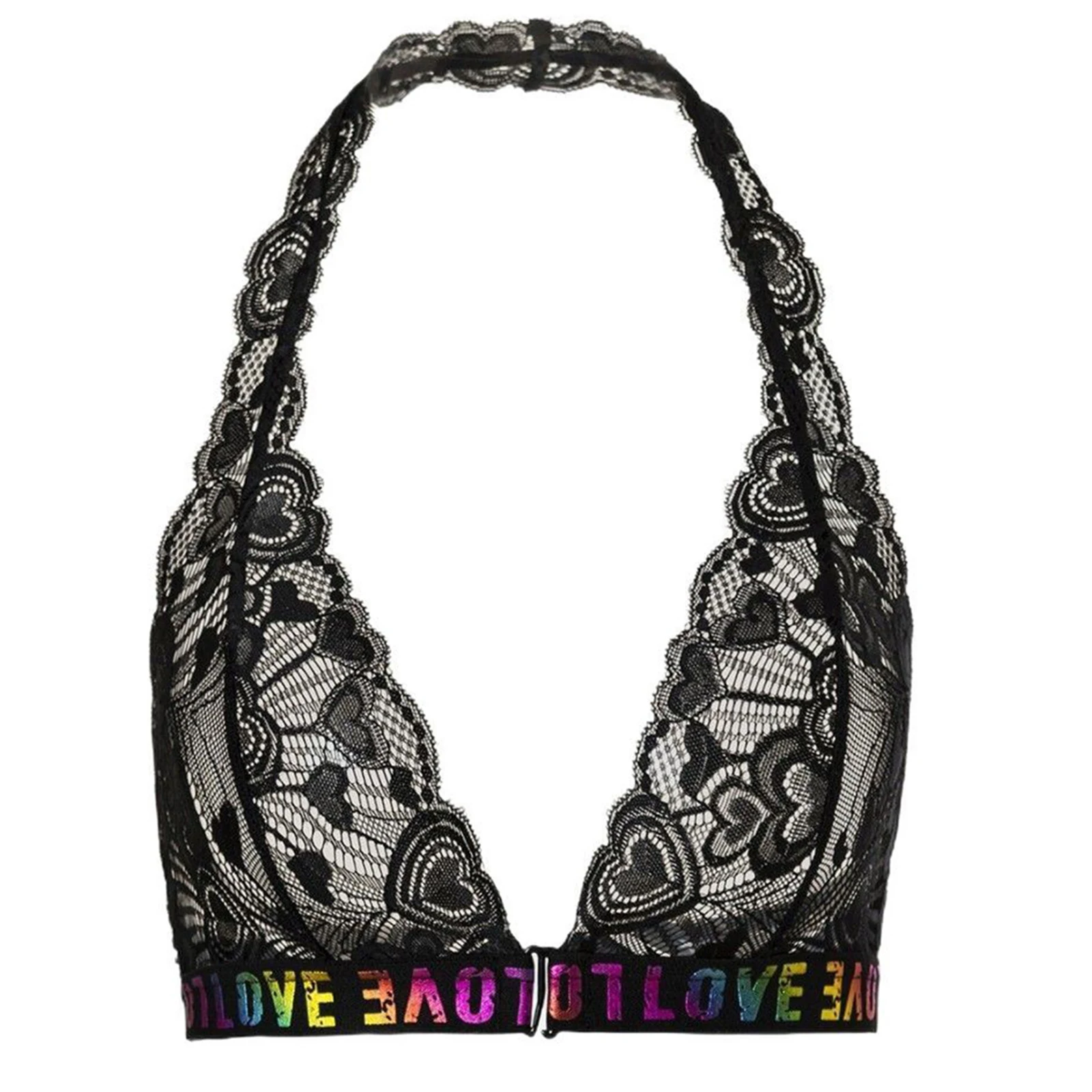 

Женский кружевной бюстгальтер-топ с прозрачными вставками, графическим принтом, радужными цветами, открытой спиной и цветочным кружевом, на бретелях, укороченный, для ночного использования