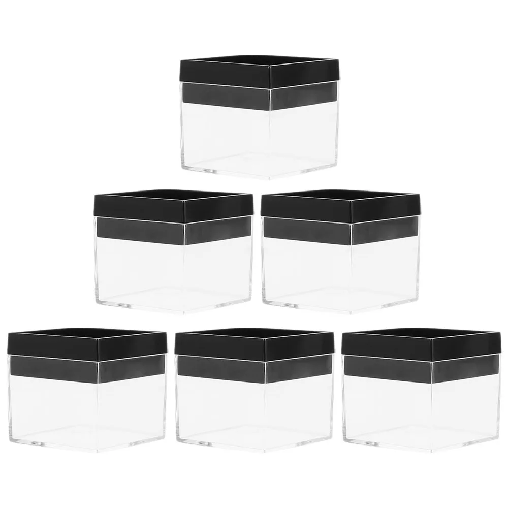 

6Pcs Mineral Specimen Box Transparent Display Case Sturdy Reusable Specimen Storage Container for Rocks Gems and Collectibles