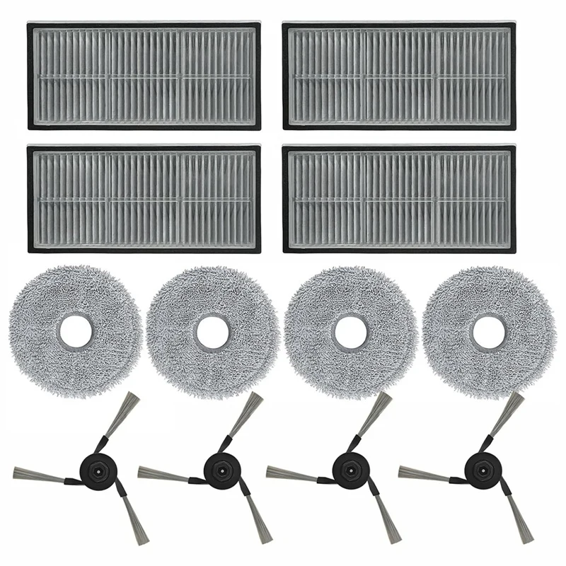 

AC62-для Dreame X40/X40 Pro/X40 Ultra робот-пылесос, боковые щетки, фильтры Hepa, подушечки для швабры, комплекты сменных аксессуаров
