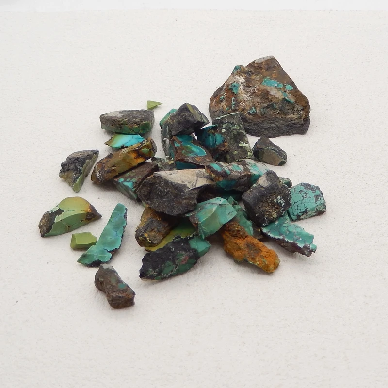 Beautiful Nugget (Rough Sides) Natural Turquoise Raw Material Loose Stone,Turquoise Gemstone Design,Turquoise Wholesale,81g