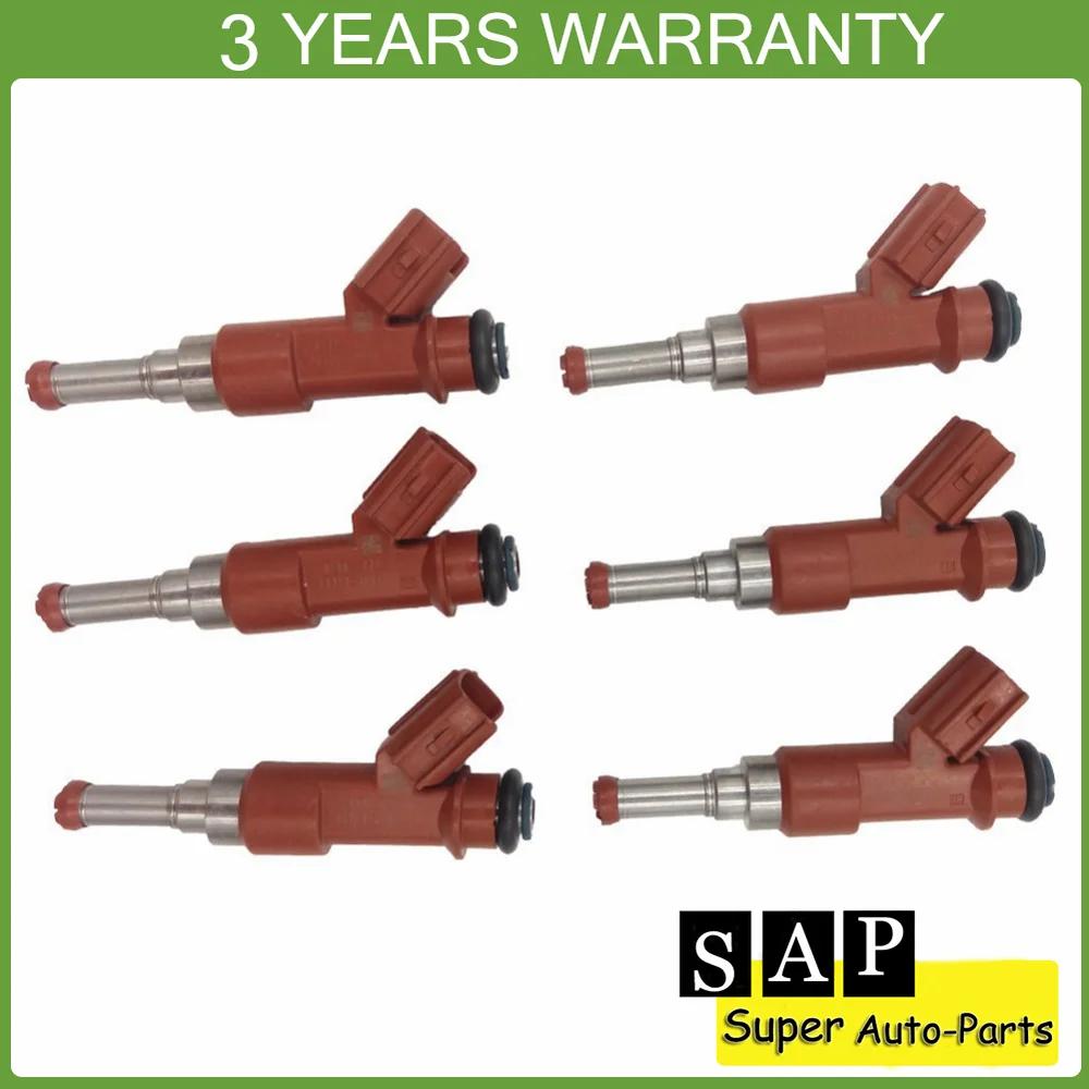 

New 6X Fuel Injector 23250-0P040 For 07-10 Toyota Camry RAV4 Lexus ES350 3.5L