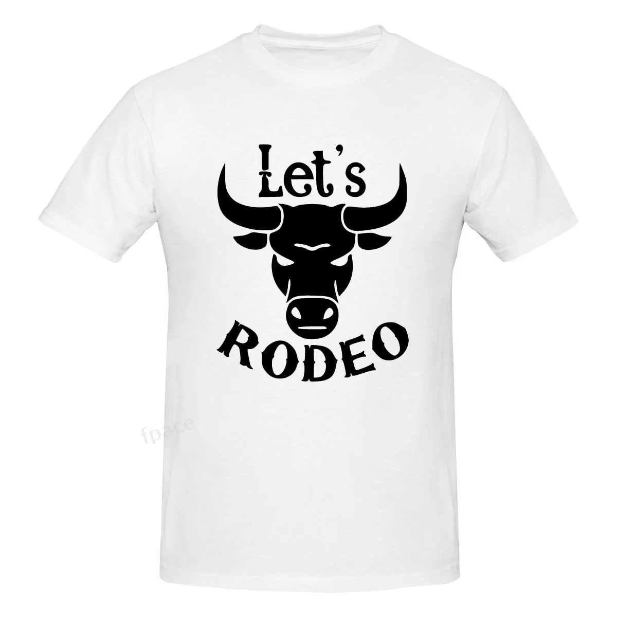 

LET US RODEO Casual Cotton Summer Men Clothing Tops Men's Basic Short Sleeve T-Shirt