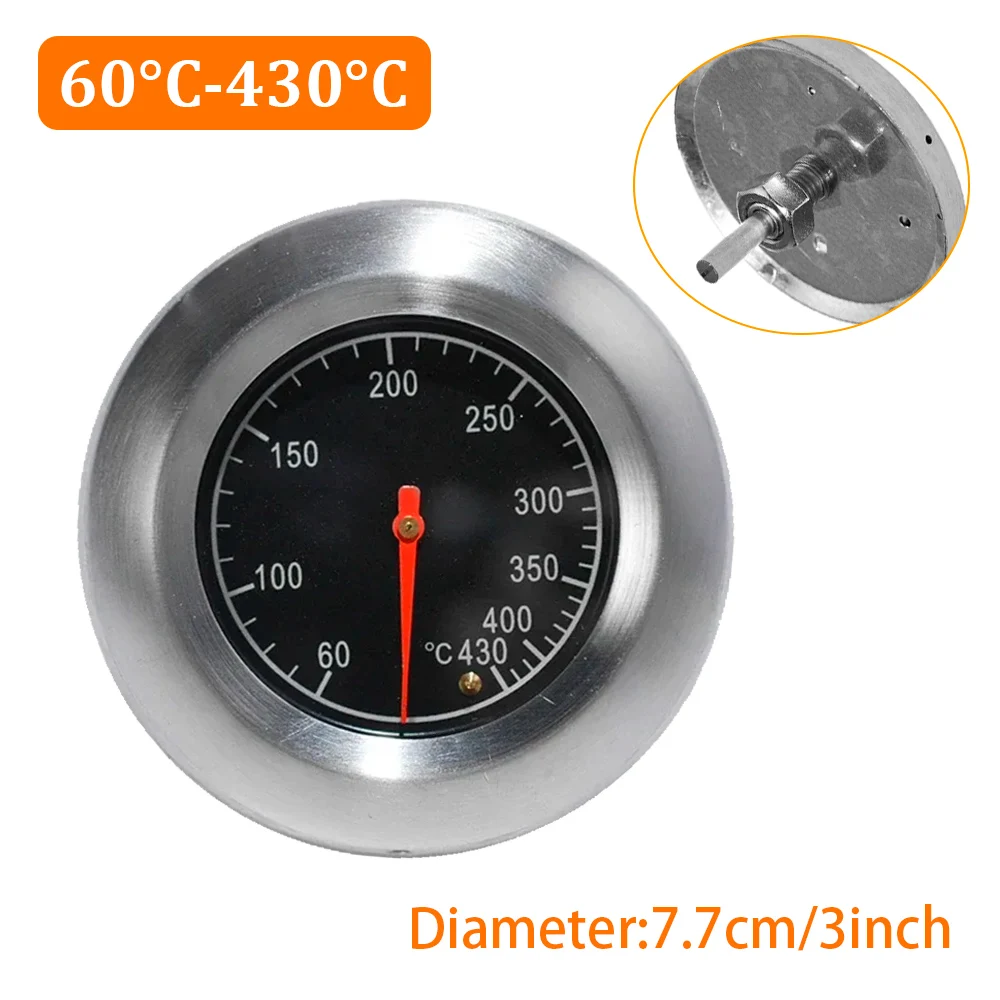 Stainless Steel Oven Thermometer Kitchen Barbecue BBQ Food Bread Thermometer Gauge Microwave Cooker Baking Thermometer 60-430