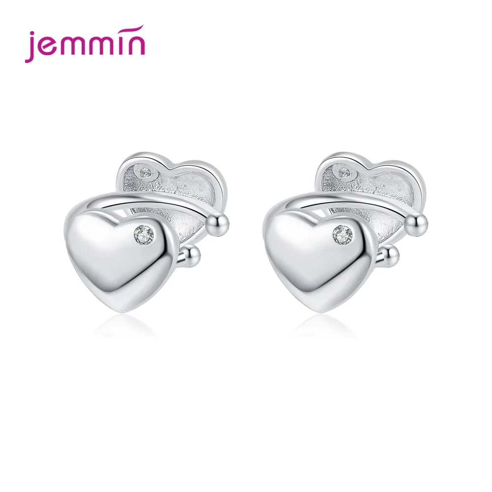 

Charm Infinity Heart Shape Ear Clips Genuine 925 Silver Female Models Temperament Women Girl Sweet Fashion Wholesale