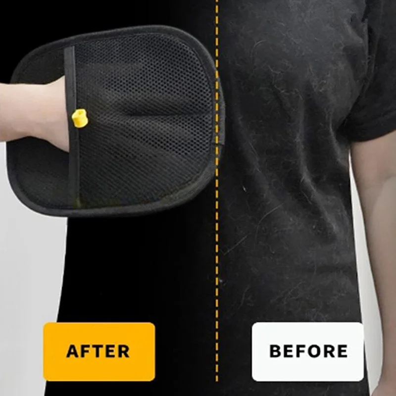 〔CC55〕Pet Electrostatic Hair Removal Gloves Double-sided Pet Grooming Gloves Bidirectional Brush Sticky Hair Artifact view 3