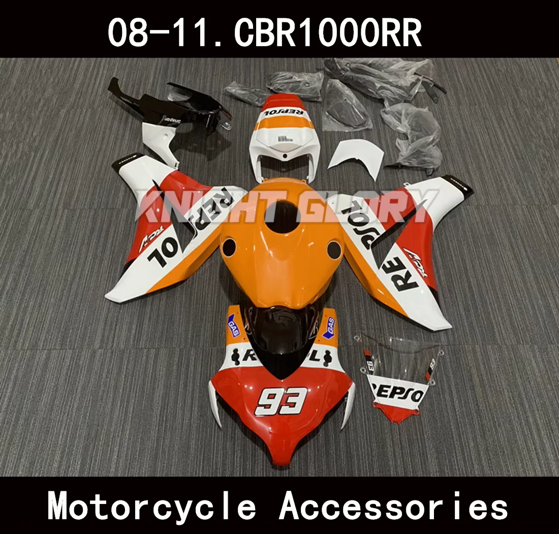 

Новые комплекты обтекателей для литья под давлением ABS, пригодные для Fireblade CBR1000RR 2008 2009 2010 2011 SC59 CBR1000 RR, комплект кузова