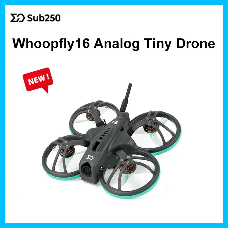 New Sub250 Whoopfly16 Ultra-light Analog 1s 4IN1 5A ESC With ELRS / TBS Nano RX Tiny Whoop FPV Drone