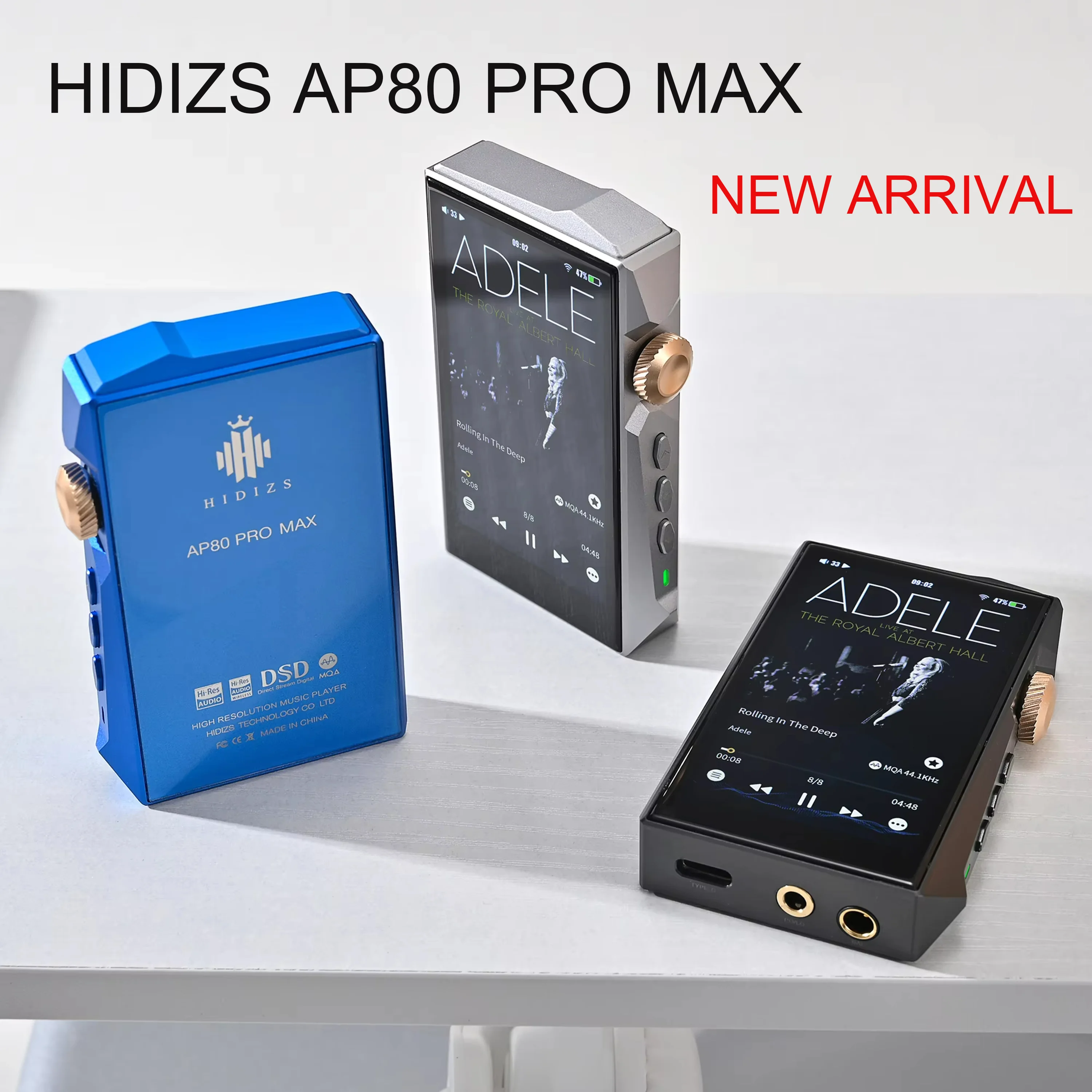 HIDIZS AP80 PRO MAX Rouge / Vert Lecteur de musique MP3 HIFI tout-en-un en streaming Audio haute r�solution Bluetooth 5.1 Double ES9219C DAC USB MQA