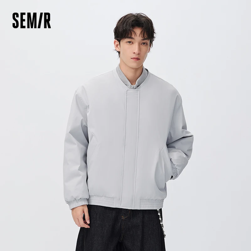 Semir Men Padded Jacket Layered Look Windproof Water Repellent 2026 New Winter Daily Wear Urban Casual Style Everyday Wardrobe