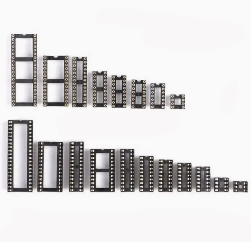 DIP-20 20PINS ซ็อกเก็ต IC รูวงกลมรอบรู DIP-18 DIP-16 DIP-14 DIP-8 DIP-24 DIP-28 DIP-40