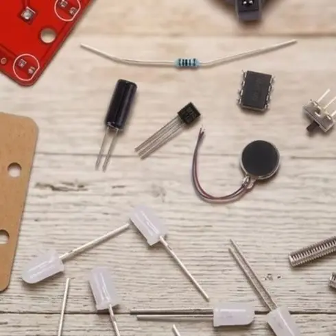 DIY LED Wobble Dice Kit With Vibration Sensor Soldering Practice Board Electronic Component Assembly Game Toy For Hobbyist For