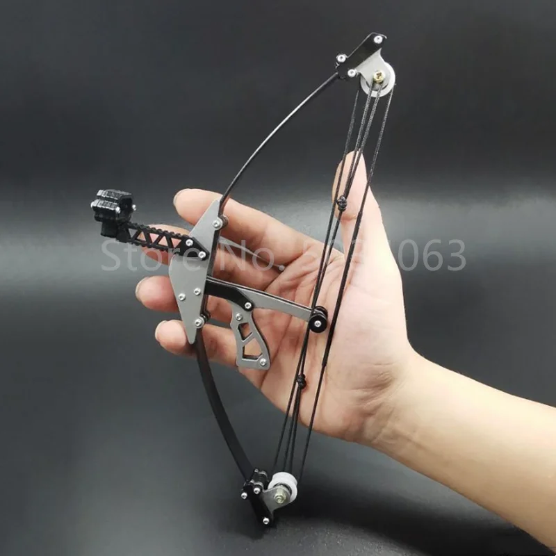 Small Reverse Bow Mini Bow with 4 Arrow 18 Pounds Detachable Decompression Toy Archery Supplies