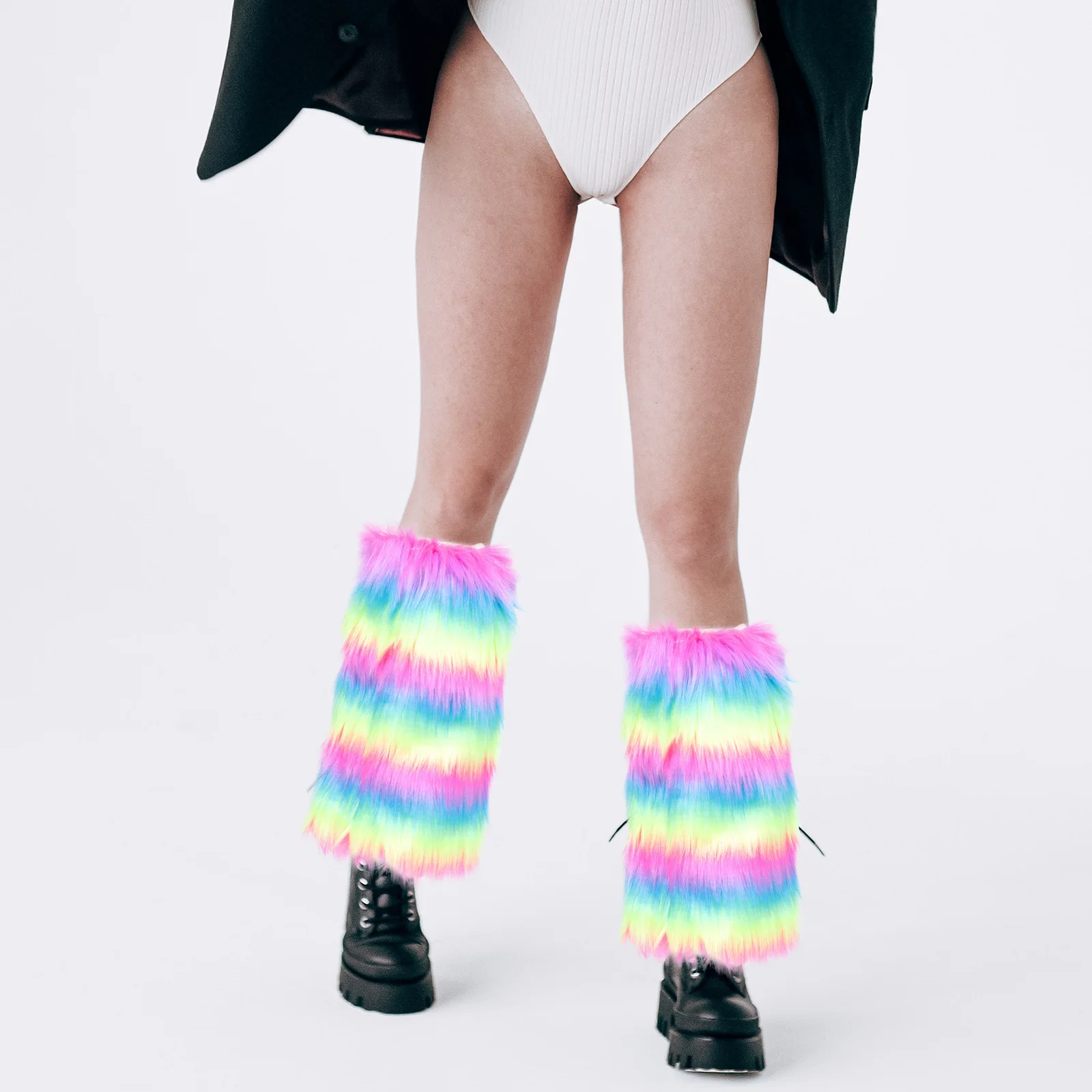 

1Pair Imitated Boot Covers Warm Party Leg Cuffs for Carnival Birthday Gathering Costume Evening Decorative Footwear Cover