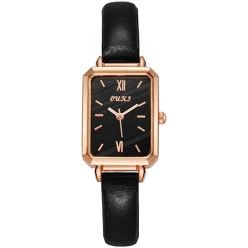 

2024 Women Vintage Watches Leather Belt Watch Simple Ladies Small Dial Quartz Wristwatches Luxury Clock Wrist Reloj Mujer