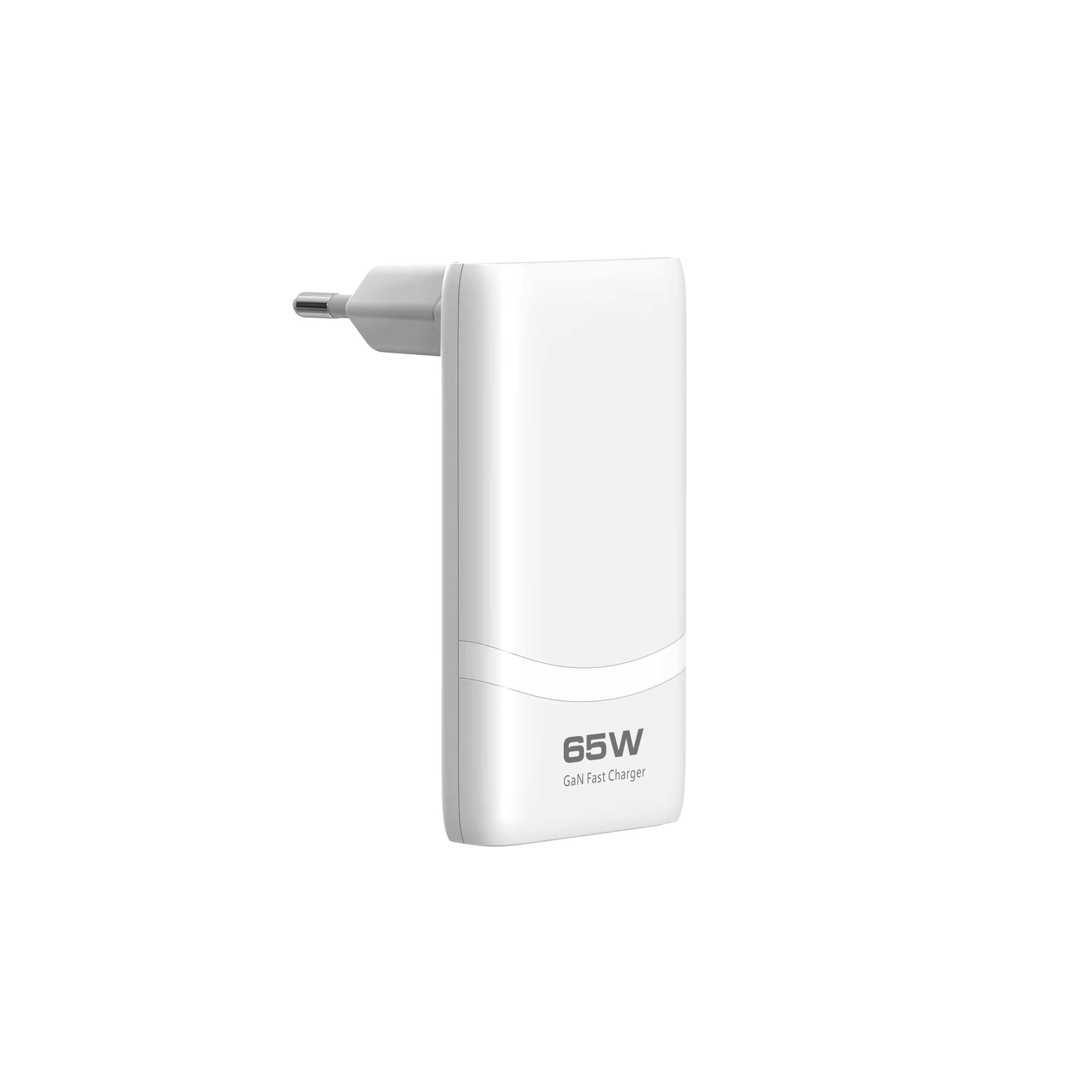 65W Ultraflaches, faltbares GaN USB-C Ladegerät, Dual-Port, flaches USB-C Wandladegerät, unterstützt USB-C schnelles Laden für Handys