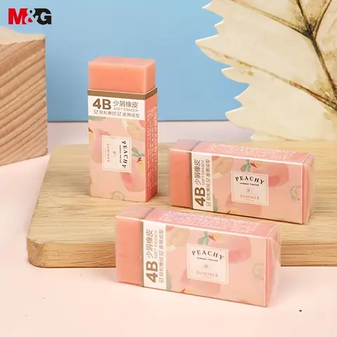 M&G 4B Rosa Suddgummi Student Test Gummi Allmänt Suddgummi Skolmaterial 1 styck för Studentkontor 10 best sales rosa suddgummi - №5