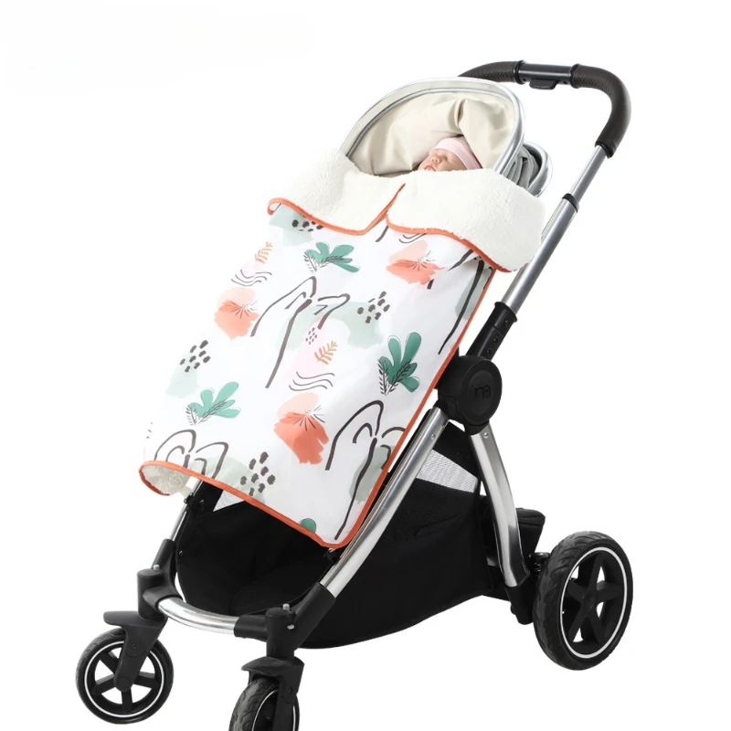 بطانية بغطاء مقاوم للرياح لعربة الأطفال مع مطبوعات لطيفة للأولاد والبنات، بطانية مقاومة للماء للأطفال لحاف الهالوين