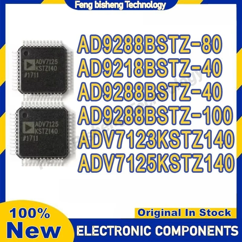 ADV7123KSTZ140 ADV7125KSTZ140 AD9218BSTZ-40 AD9288BSTZ-40 AD9288BSTZ-80 AD9288BSTZ-100 QFP48 nuevo Chip IC Original