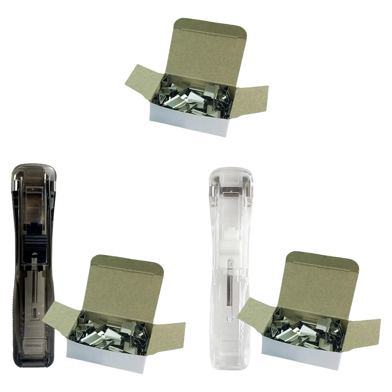 Students Mini Push Stapler Set Easy to Operate for Desktop Use Office, Home, or in The Classroom