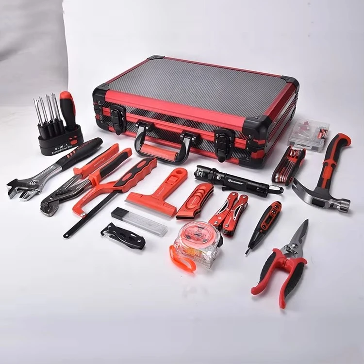 77-Piece Household & Auto Repair Tool Kit - Comprehensive General Maintenance Set with Durable Storage Case
