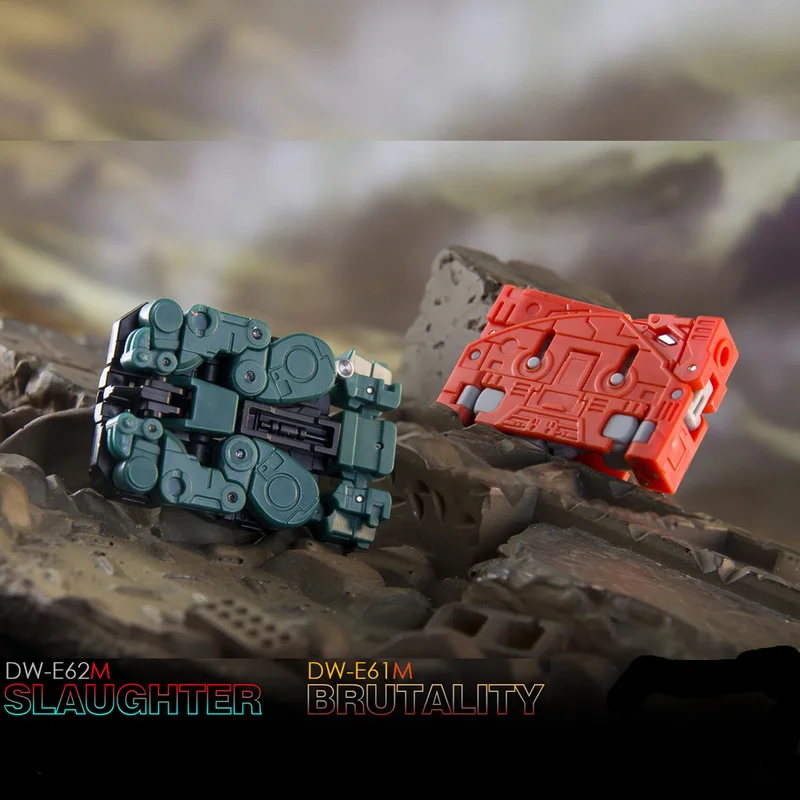 Transformación DR.WU DWE61M estegosaurus DWE62M CeratosaurusTiny cinta de dinosaurio modelo de acción a pequeña escala Robot juguetes regalo