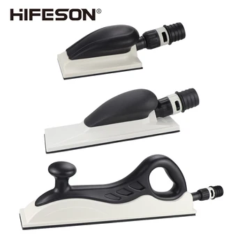 HIFESON 수동 샌딩 블록 먼지 추출 핸드 사포 거치대, 무먼지 샌딩 패드, 연마재 70x125mm 70x198mm 70x400mm 
