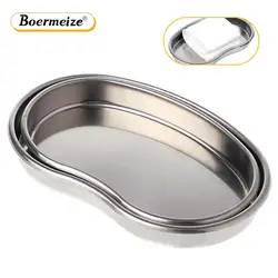 Medical Tray Stainless Steel Kidney Shaped for Permanent Makeup Tattoo Accessories Cosmetic Tattoo Tray