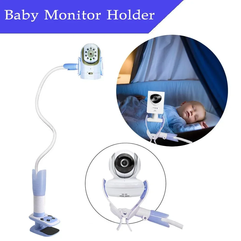 Baby Monitor Holder Camera Multifunction Universal Phone Video Monitor Stand Lazy Cradle Long Arm Adjustable Wall Mount Shelf